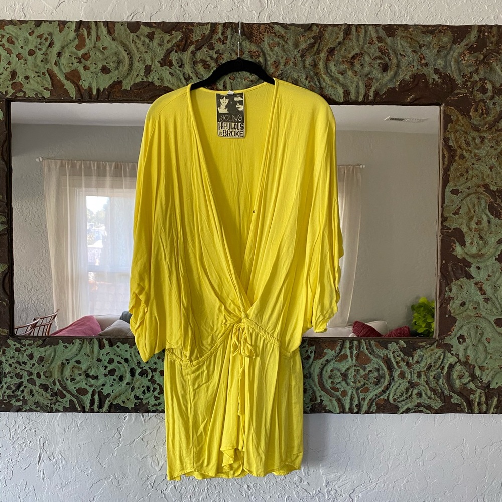 Young Fabulous & Broke bright yellow romper